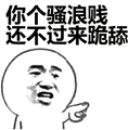 你个骚浪贱还不过来跪舔表情包