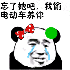 忘了她吧，我偷电动车养你表情包